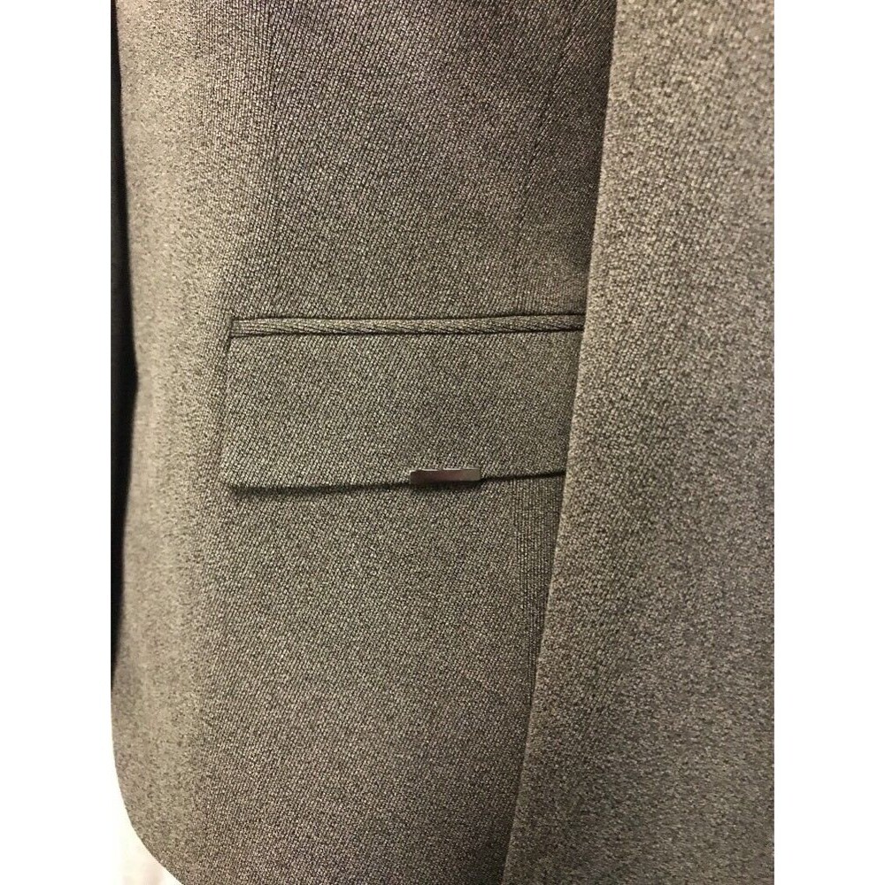 Tahari Nicholson Women's Blazer Gray Lined 3 Button Blazer Size 4P NWT - Picture 6 of 11